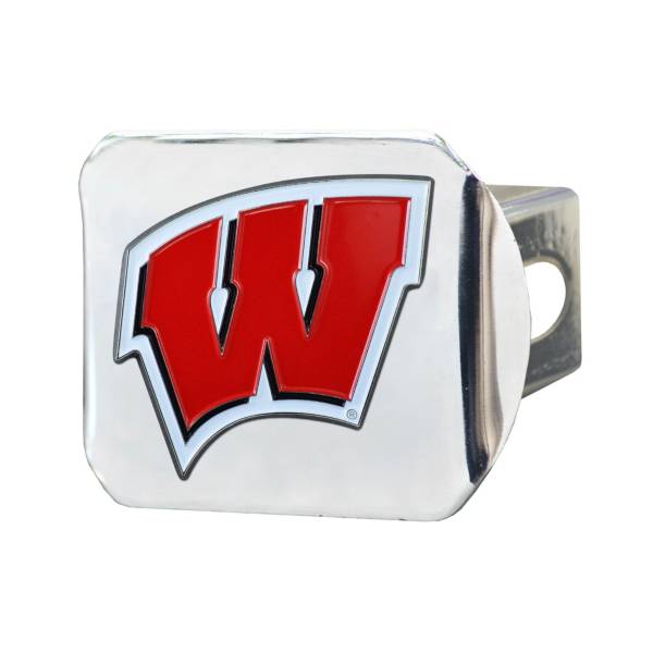FANMATS Wisconsin Badgers Chrome Hitch Cover