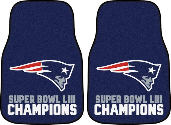 FANMATS Super Bowl LIII Champions New England Patriots Carpet Car Mat product image