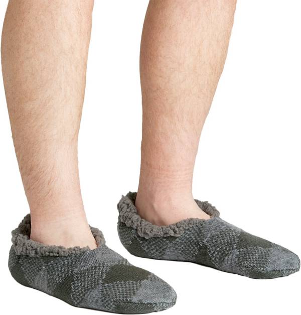 Field & Stream Men's Cozy Cabin Buff Check Slipper Socks