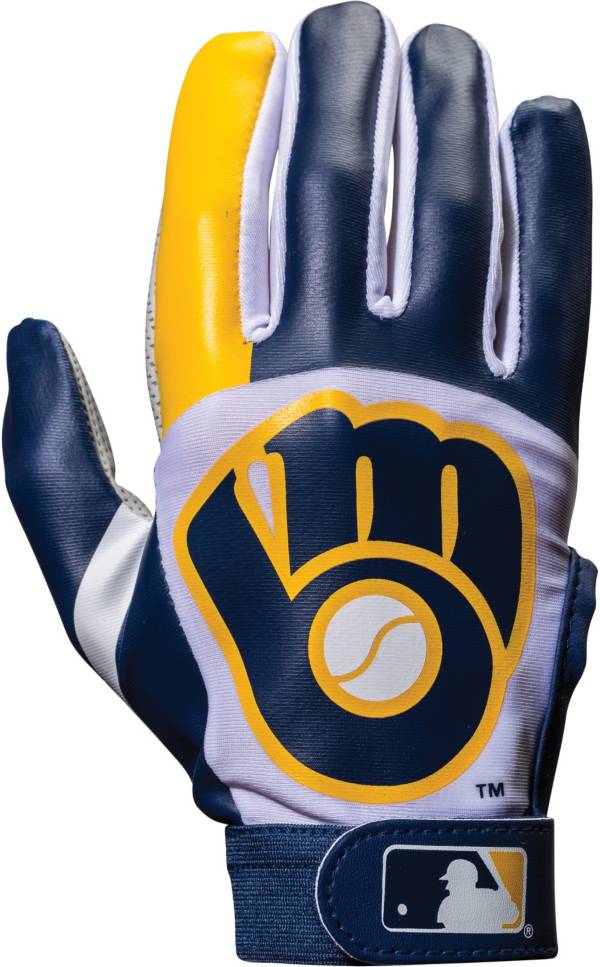 Franklin Milwaukee Brewers Youth Batting Gloves