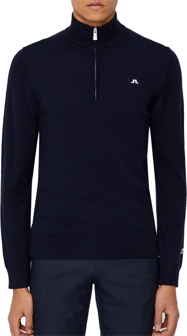 J.Lindeberg Men's Kian Tour Merino 1/4 Zip Golf Sweater