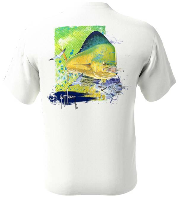 Guy Harvey Men's Mahi Time Pocket T-Shirt