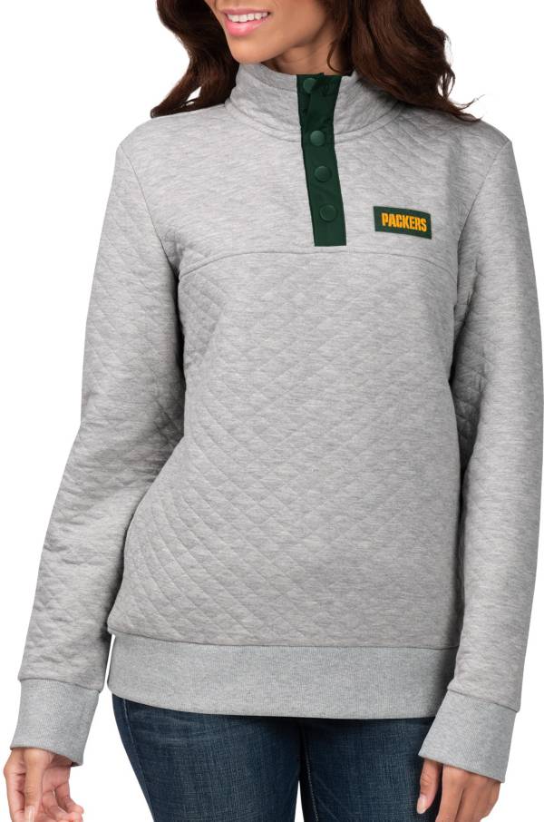 G-III for Her Women's Green Bay Packers First Hit Quilted Pullover Jacket