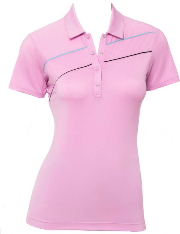 EPNY Women's Textured Short Sleeve Golf Polo