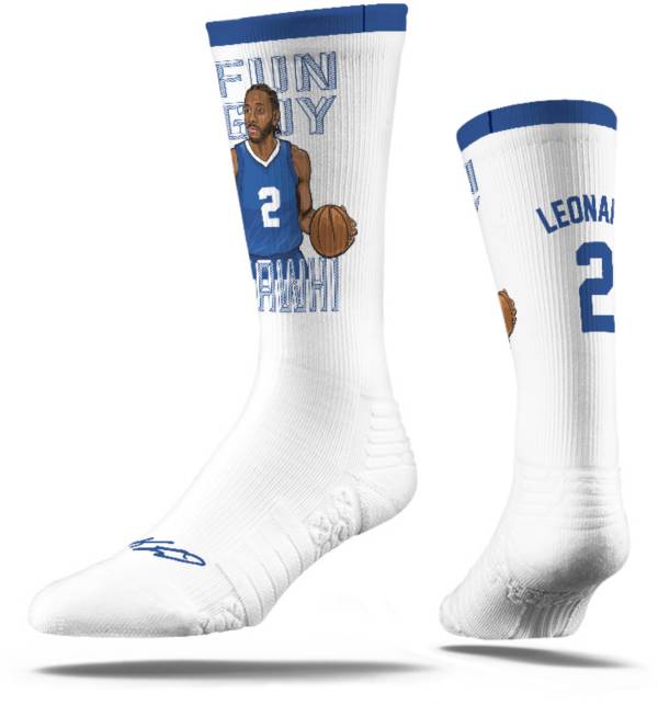 Strideline Los Angeles Clippers Kawhi Leonard White Crew Socks