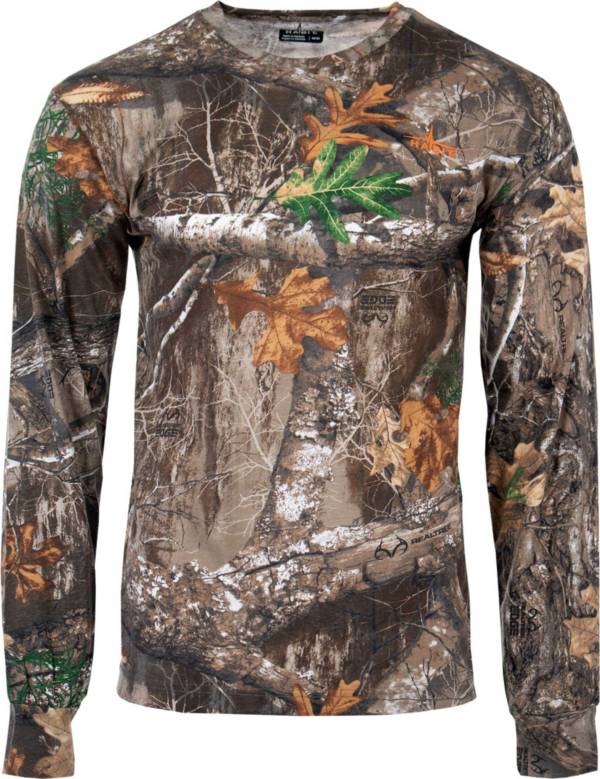 Habit Men's Bear Cave Camo Long Sleeve Hunting T-Shirt