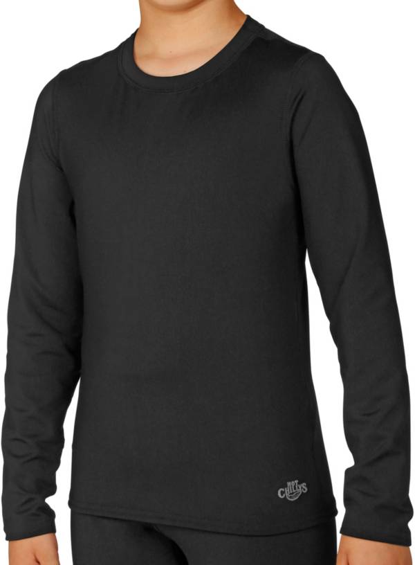 Hot Chillys Youth Micro-Elite Chamois Crewneck