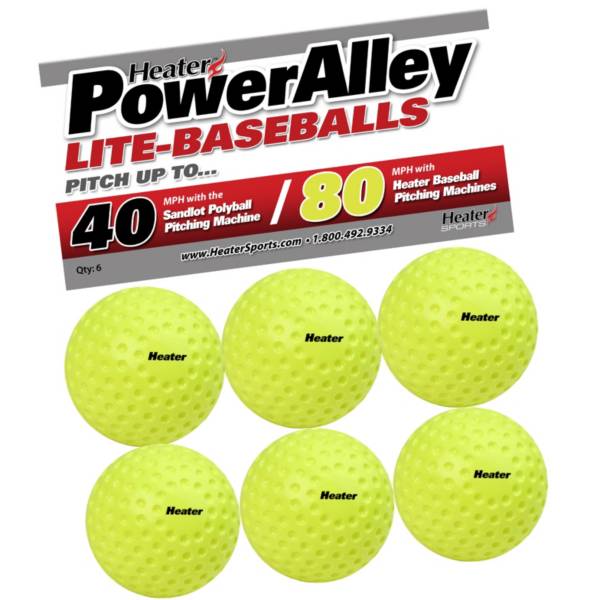 Heater PowerAlley 80 MPH Lite-Balls - 6 Pack