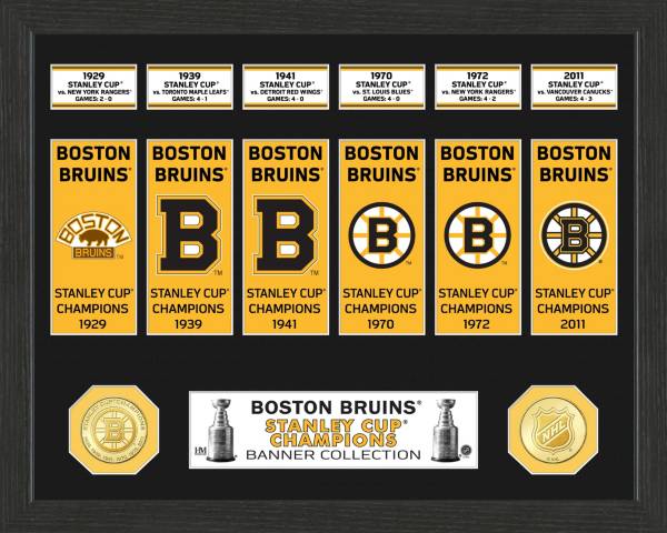 Highland Mint Boston Bruins Stanley Cup Banner Collection Photo Mint