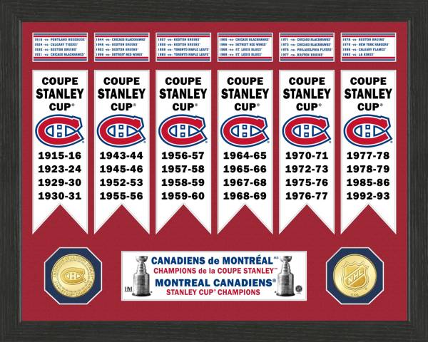 Highland Mint Montreal Canadiens Stanley Cup Banner Collection Photo Mint