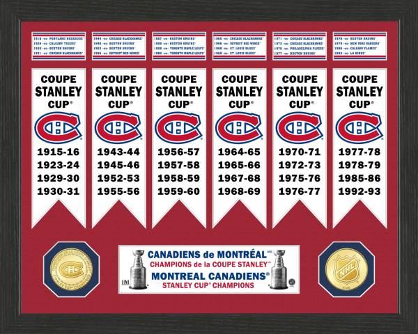 Highland Mint Montreal Canadiens Stanley Cup Banner Collection Photo Mint