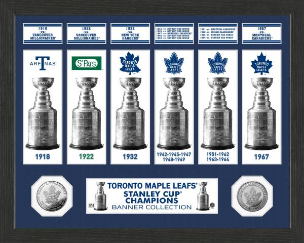 Highland Mint Toronto Maple Leafs Stanley Cup Banner Collection Photo Mint