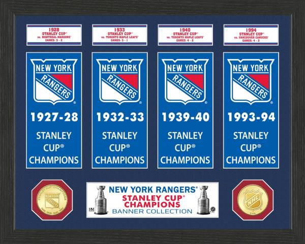 Highland Mint New York Rangers Stanley Cup Banner Collection Photo Mint product image