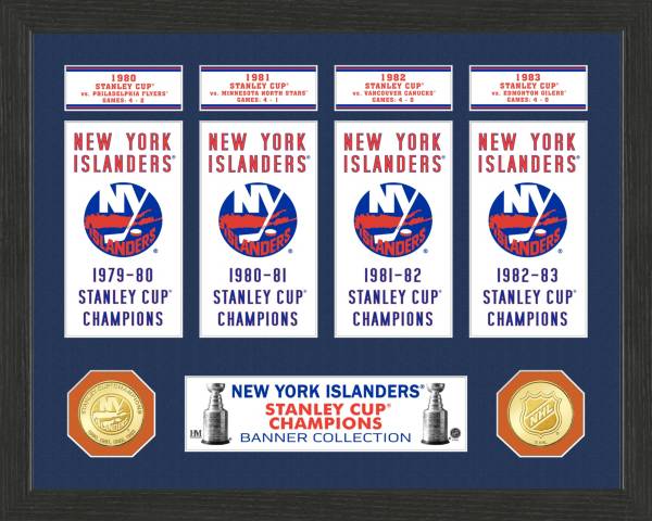 Highland Mint New York Islanders Stanley Cup Banner Collection Photo Mint