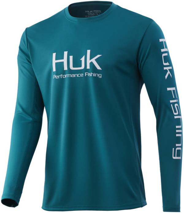Huk Men's Icon X Camo Fade Small Breathable Long Sleeve Shirt