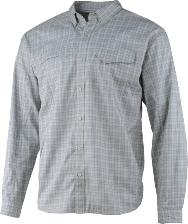 Huk Men's Tidepoint Woven Plaid Long Sleeve Shirt