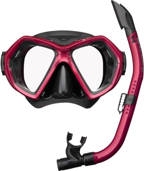 Reef Tourer Adult X-Plore 2-Window Mask & Snorkel Combo