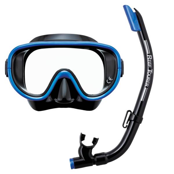 Reef Tourer Adult Single-Window Mask & Snorkel Combo Set