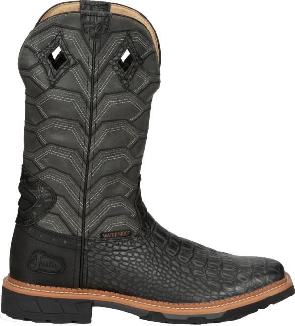 Justin Men's Derrickman Waterproof Western Work Boots