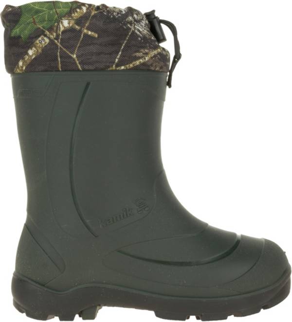 Kamik Kids' Snobuster 2 Mossy Oak Insulated Waterproof Winter Boots