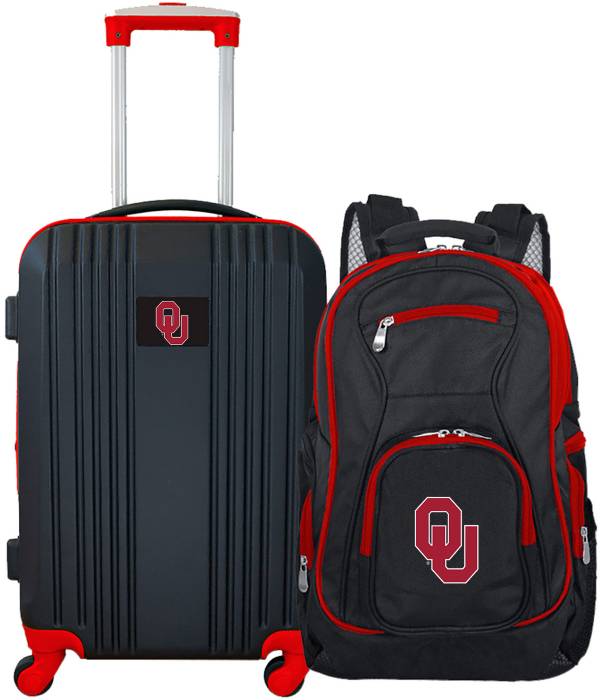 Mojo Oklahoma Sooners Two Piece Luggage Set