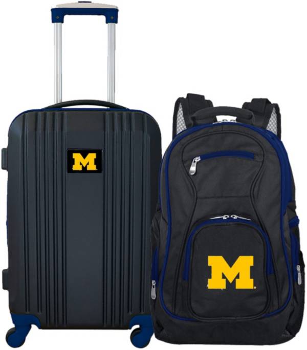 Mojo Michigan Wolverines Two Piece Luggage Set