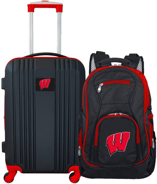 Mojo Wisconsin Badgers Two Piece Luggage Set