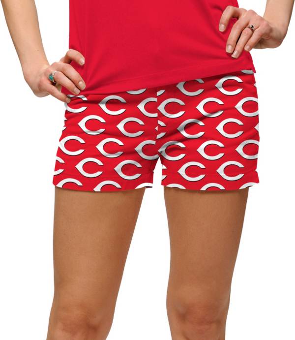 Loudmouth Golf Women's Cincinnati Reds Stretchtech Red Performance Golf Shorts