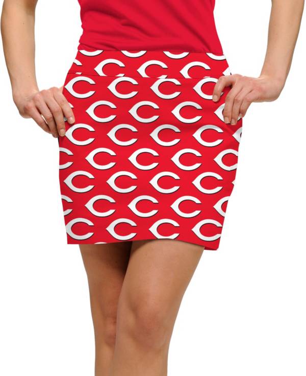 Loudmouth Golf Women's Cincinnati Reds Red Stretchtech Performance Golf Skort