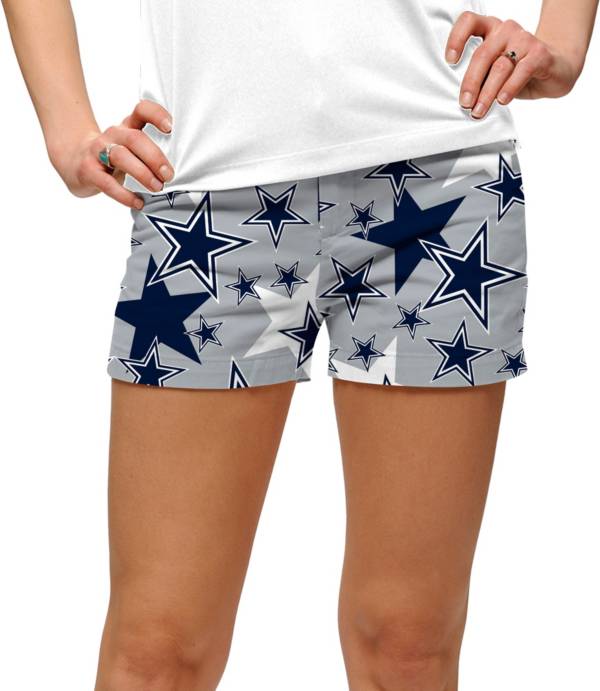 Loudmouth Golf Women's Dallas Cowboys StretchTech Silver Mini Shorts