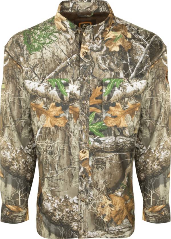 Drake Waterfowl Men's Non-Typical Mesh Back Flyweight Long Sleeve Hunting Shirt with Agion Active XL