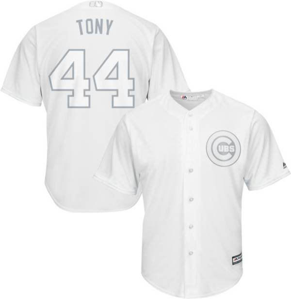 Majestic Men's Replica Chicago Cubs Anthony Rizzo 2019 Players Weekend Cool Base White Jersey