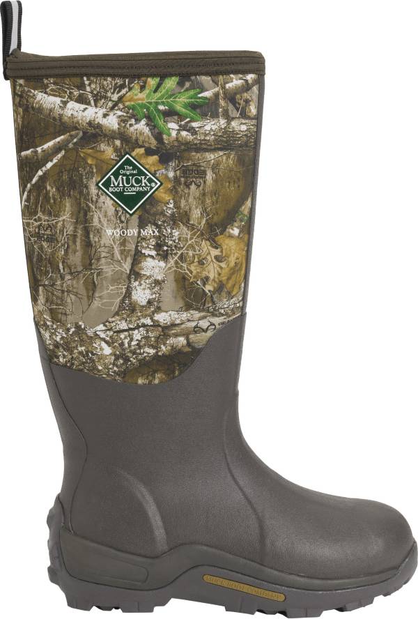 Muck Boots Men's Woody Max Realtree Edge Rubber Waterproof Hunting Boots