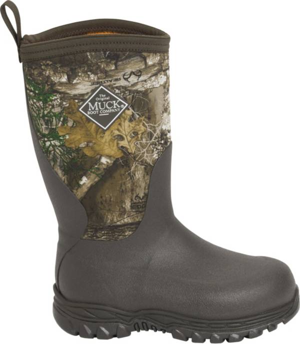 Muck Boots Kids' Rugged II Realtree Edge Rubber Hunting Boots