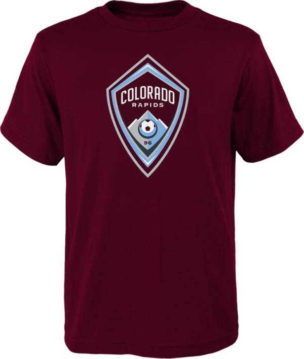 MLS Youth Colorado Rapids Logo Maroon T-Shirt