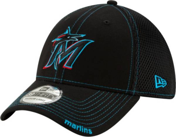 New Era Men's Miami Marlins 39Thirty Stretch Fit Hat