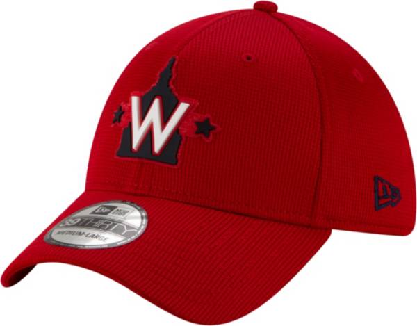 New Era Men's Washington Nationals Red 39Thirty Clubhouse Stretch Fit Hat