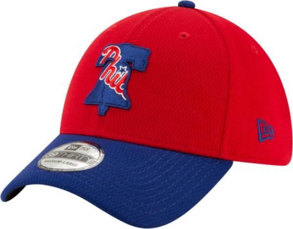 New Era Men's Philadelphia Phillies 39Thirty Red Batting Practice Stretch Fit Hat