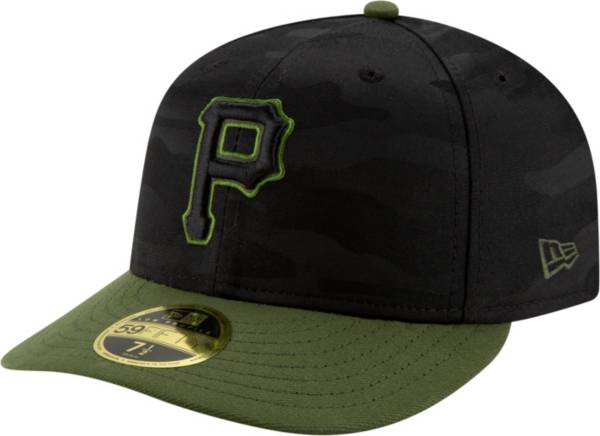 New Era Men's Pittsburgh Pirates 59Fifty Alternate Black Camo Low Crown Fitted Hat