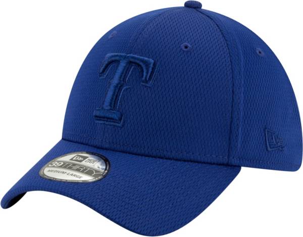 New Era Men's Texas Rangers Blue 39Thirty Perftone Stretch Fit Hat