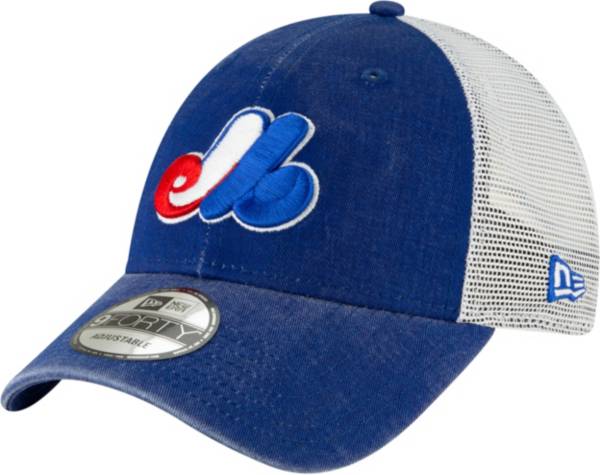 New Era Men's Montreal Expos 9Forty Cooperstown Trucker Adjustable Hat