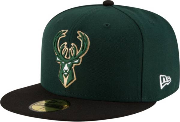 New Era Men's Milwaukee Bucks 59Fifty Authentic Hat