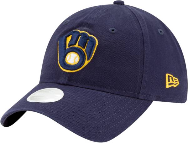 New Era Women's Milwaukee Brewers Navy 9Twenty Adjustable Hat