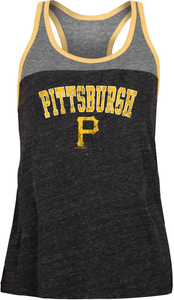 New Era Women's Pittsburgh Pirates Black Tri-Blend Tank Top