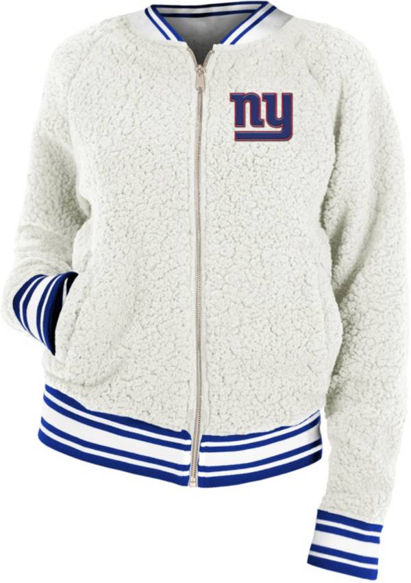 New Era Women's New York Giants Sherpa White Full-Zip Jacket product image