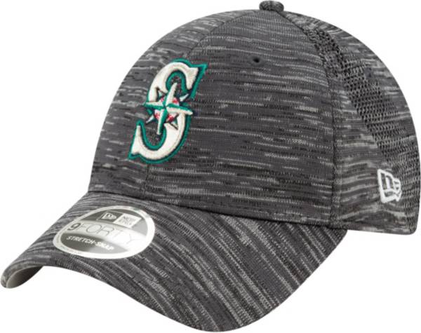 New Era Youth Seattle Mariners Gray 9Forty Shadow Neo Adjustable Hat