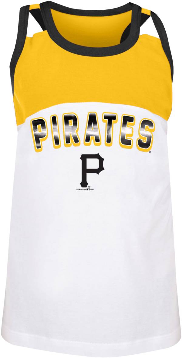 New Era Youth Pittsburgh Pirates Yellow Baseball Jersey Tank Top