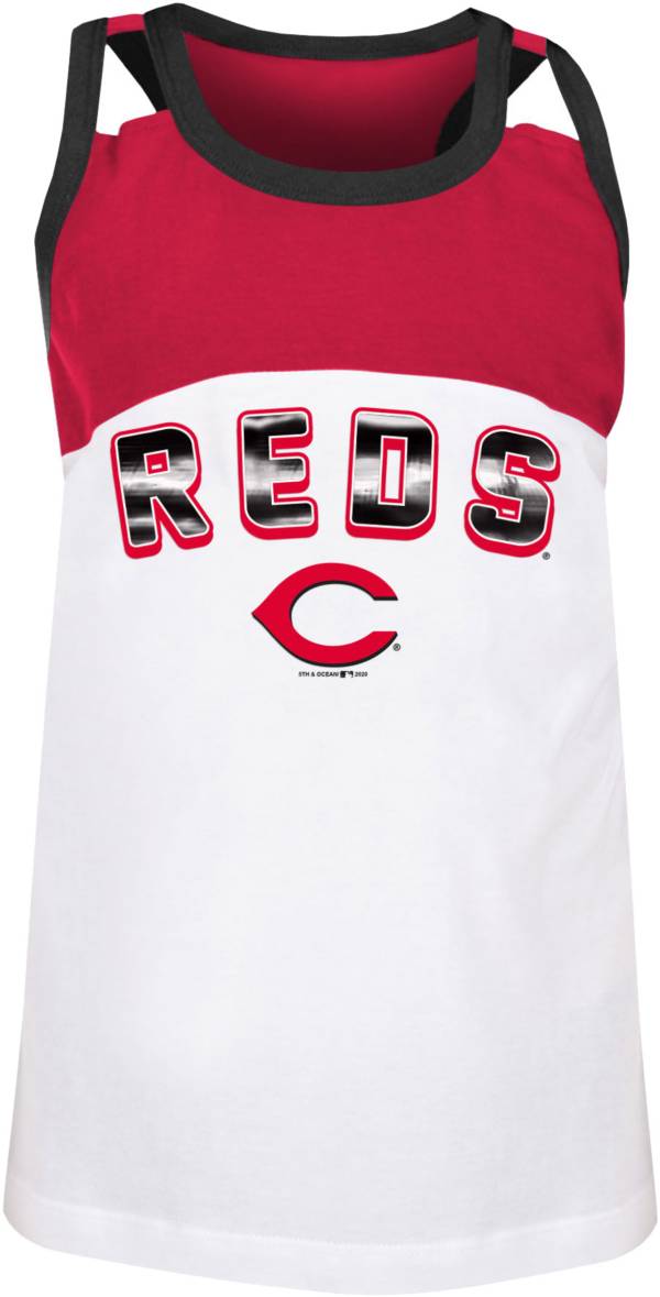 New Era Youth Cincinnati Reds Red Jersey Tank Top