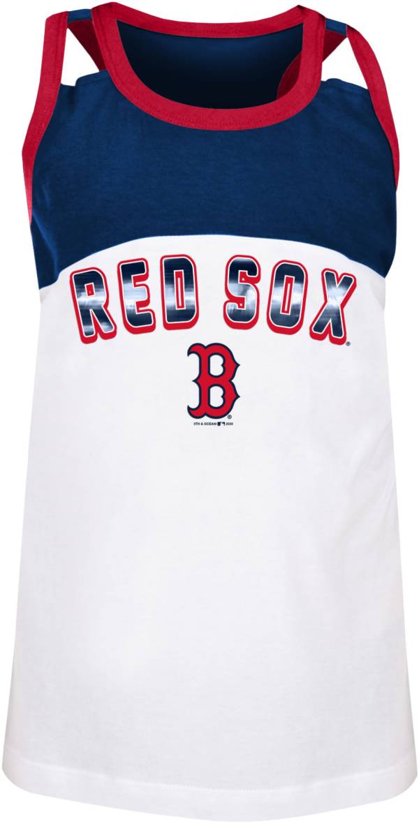 New Era Youth Girls' Boston Red Sox Navy Spandex Baby Jersey Tank Top