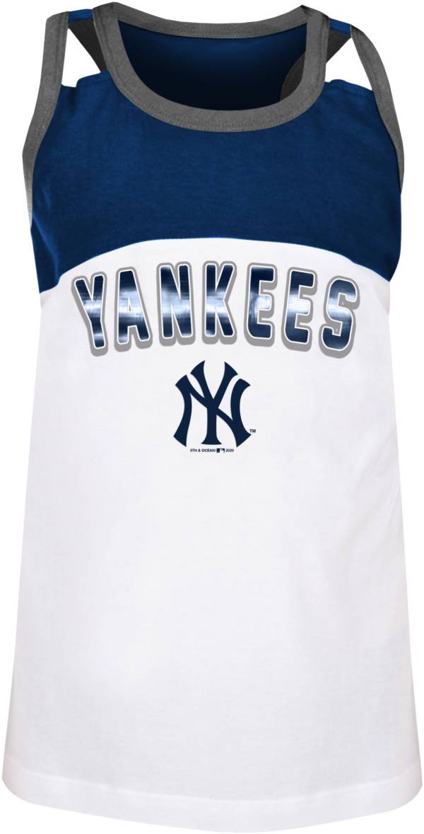 New Era Youth Girls' New York Yankees Navy Spandex Baby Jersey Tank Top